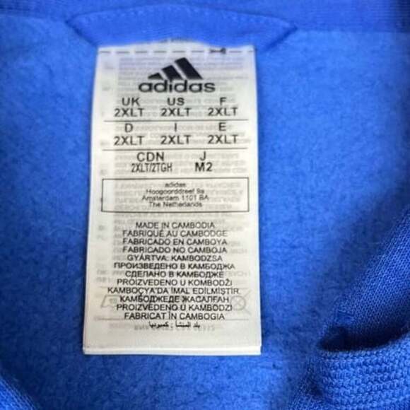 Adidas Royal Blue Track Jacket 2XL - Picture 3 of 10